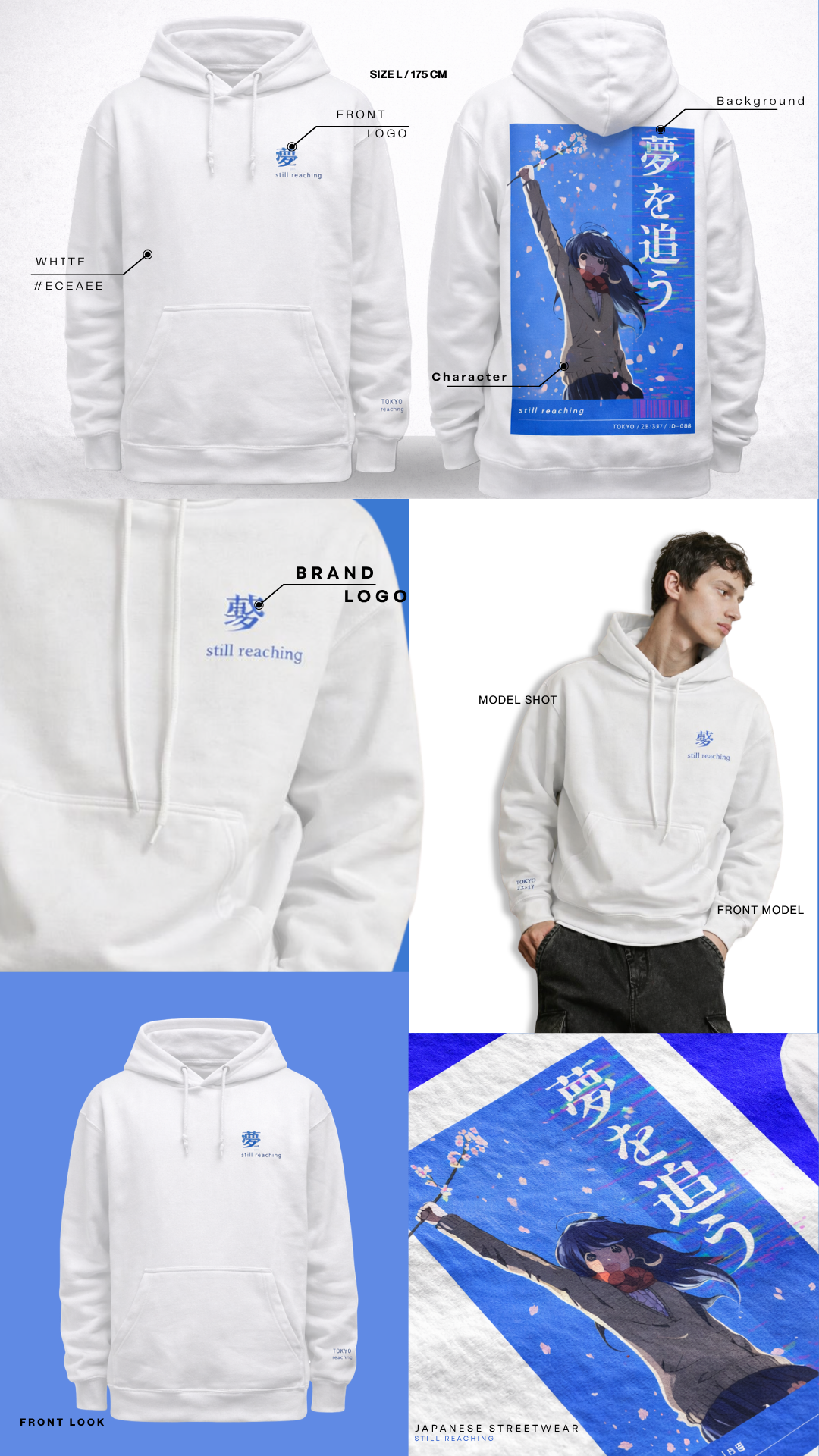 Mockup hoodie tampak depan
